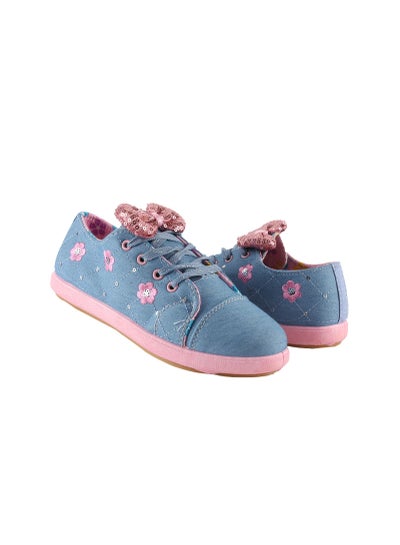 Buy Casual sneakers two-tone small mold fabric in Egypt