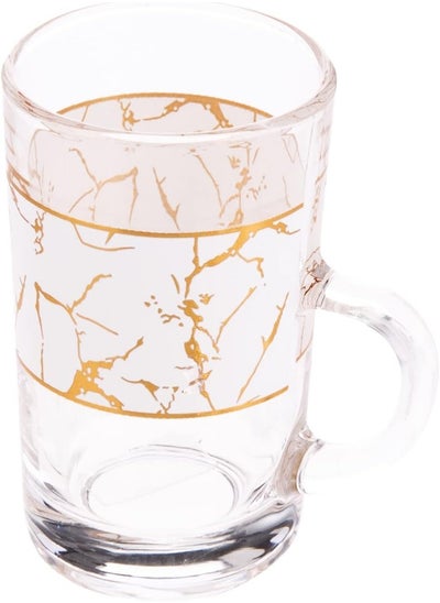 Buy Akdc 3Pcs Tea Glass Set L(6Cm) Xw(6Cm) Xh(9Cm) Transparent 1000002832585 in UAE