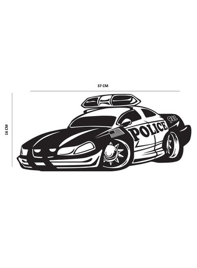 Buy Police Car  Sticker  - Black in Egypt