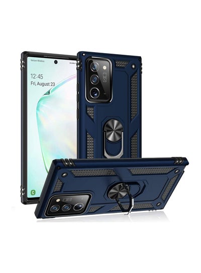 Buy Note 20 Ultra Case, Case for Samsung Note 20 Ultra, Military Grade Protective Cases Cover with Ring Car Mount Kickstand for Samsung Galaxy Note 20 Ultra, Car Ring Bracket Anti-fall Cover (Blue) in Saudi Arabia