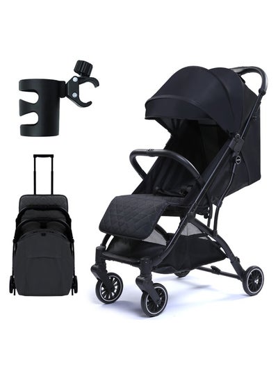 اشتري Portable Single Stroller Sit And Lie Down Newborn Baby Stroller Shock-absorbing Foldable Pram في السعودية