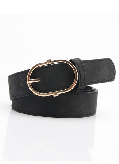 Buy Ladies' Alloy Pin Buckle Is Versatile And Stylish With A Belt 105cm Black in UAE