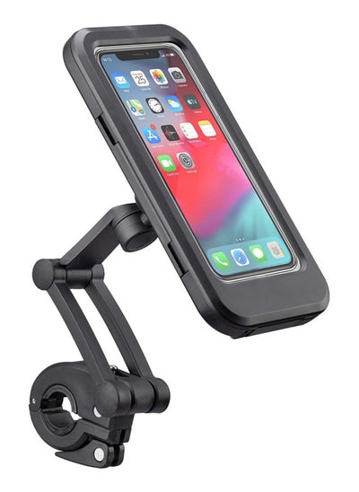 Buy Bike Phone Mount Waterproof Cell Phone Holder 360 Rotation Motorcycle Phone Case Universal Bicycle Handlebar Phone Mount with Sensitive Touch Screen in UAE