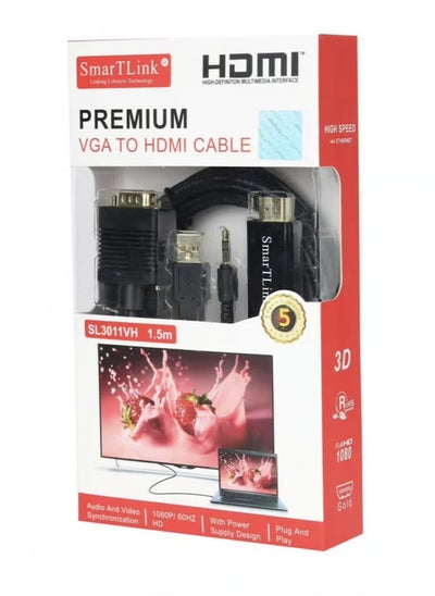 Buy VGA-TO HDMI 1.5M (SL3011VH) in Saudi Arabia