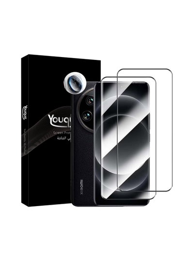 Buy For Xiaomi 14 Ultra 5G Screen Protector Tempered Glass Full Coverage HD Anti-Scratch Bubble-Free Tempered Film with Lens Protector 3 Pack in Saudi Arabia