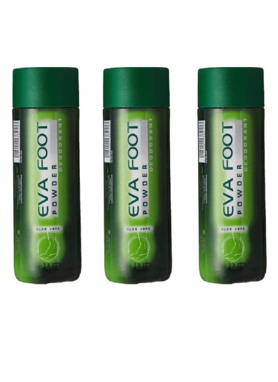 Buy 3 pieces of Aloe Vera Foot Powder Deodorant 3*50g in Saudi Arabia