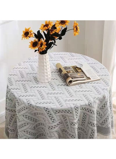 Buy Simple tablecloth table top heat insulation table mat home decoration rectangular tablecloth 90*90 CM in UAE