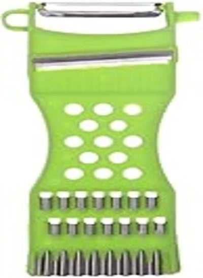 Buy Pickle Slicer 3 In 1 With Stainless Steel Blades, Green in Egypt