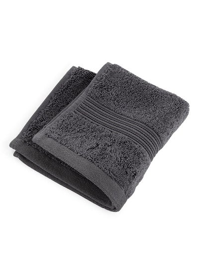 Buy Sascha Face Towel, Stone Grey - 30x30 cm in UAE