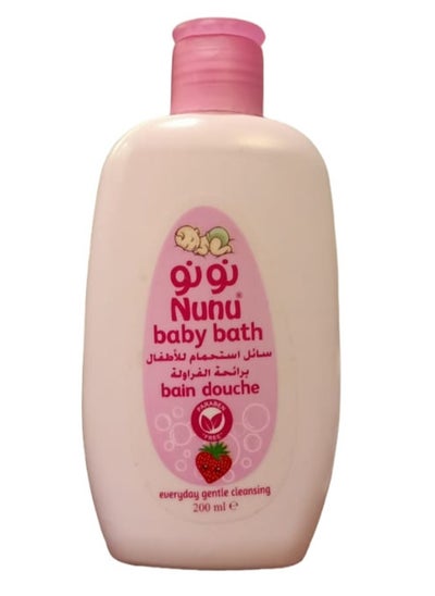 Buy Nunu Baby bath strawberry 200ml in Egypt