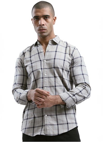 اشتري Plaids Dark Mintgreen & Black Buttoned Summer Shirt في مصر