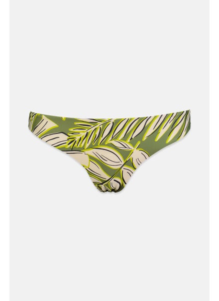 Buy Women Reversible 1 Pc Printed Bikini Bottom, Green Combo in Saudi Arabia