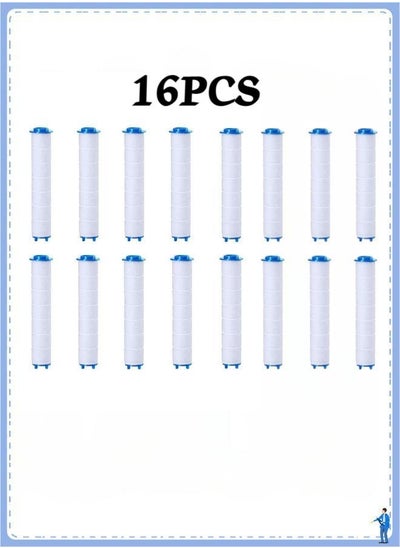 Buy Set of 16 PP Cotton Filter, High Pressure Handheld Shower Head PP-Cotton Filter Cartridge (for Replacement) in Saudi Arabia