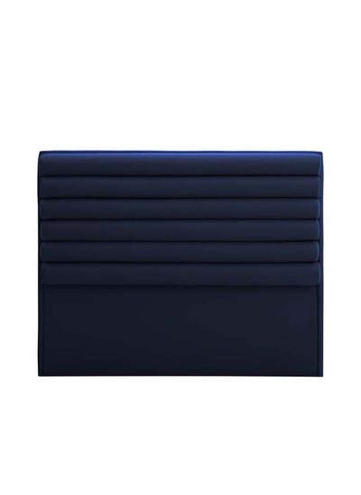 Buy H115 | Velvet headboard - Dark Blue in Saudi Arabia