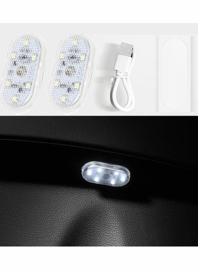 اشتري Car LED Lights Interior Portable Small Incar LED Touch Lights with 6 Bright LED Lamp Beads في الامارات