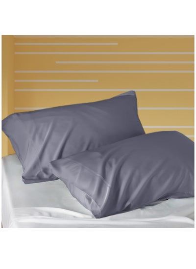 Buy Microfiber Pillowcases 2-Pcs Soft Pillow Cover With Envelope Closure (Without Pillow Insert),Mist Blue in Saudi Arabia