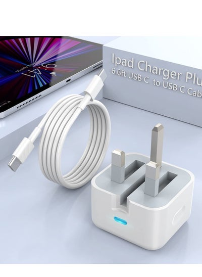 اشتري iPhone Charger Fast PD20W USB C Wall Charger Fast Charging Type-C USB Charger Plug Universal Travel Adapter Type C Wall Plug Compatible for iPad Pro,iPad mini, iPhone 13 Pro/13 Pro Max/13/12/11iPhone في الامارات