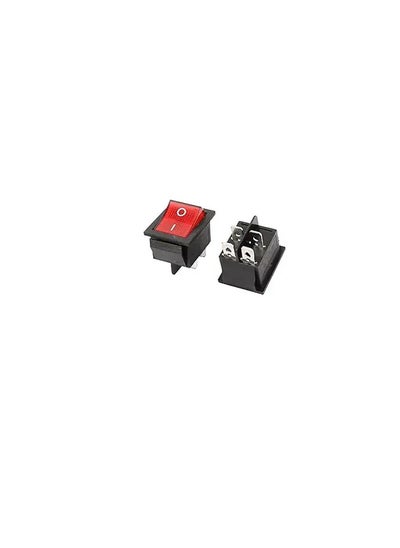 Buy KNP KCD4 16A 250VAC Red rocker switch is a high quality heavy duty switch commonly used for electrical control in various devices and appliances Its ergonomic design paired with a bright red rocker makes it easy to operate and ideal for high current applications. in UAE