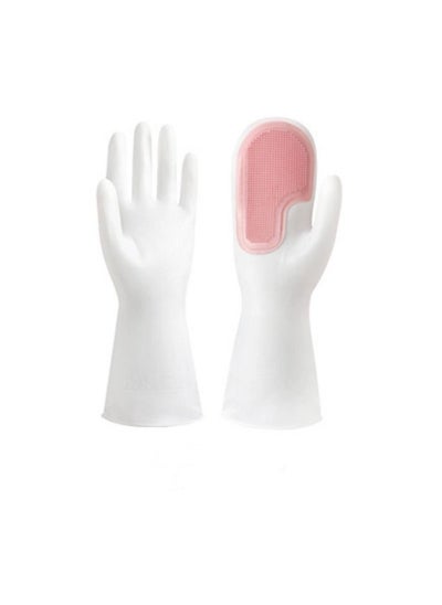 Buy M MIAOYAN Household Cleaning Rubber Dishwashing Gloves in Saudi Arabia