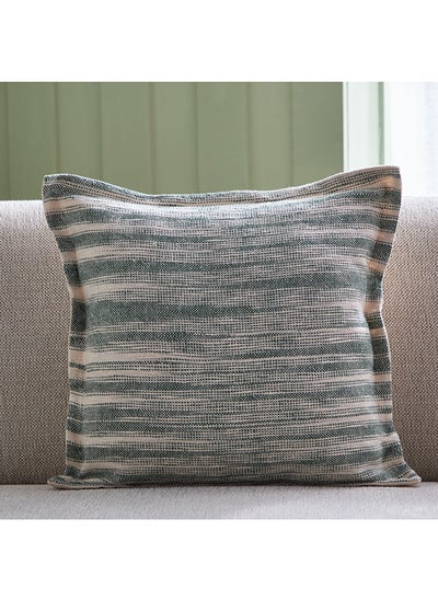 اشتري Sage Shade Filis Woven Stripe Filled Cushion 45 x 45 cm في الامارات