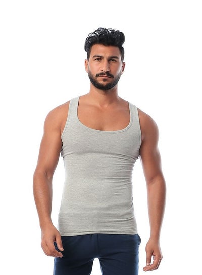 Buy Mesery Men Undershirts Cotton Stretch -  Grey in Egypt