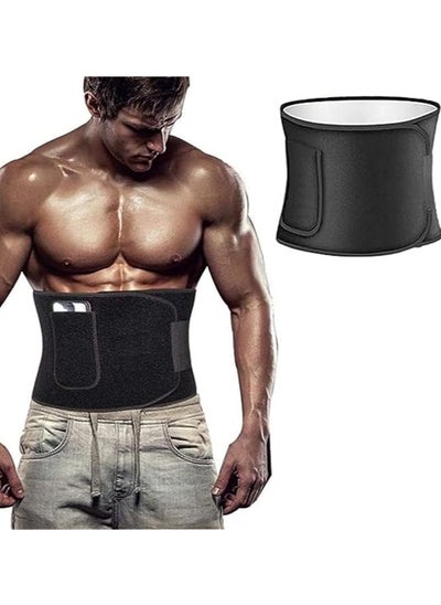 Buy Waist Trainer for Women and Mens Waist Trimmer Belt and Sweat Band Sauna Suit Sweat Workout Belly Band Stomach Shaper for Enhanced Sweating Reduce Belly Fat Waistline Size M in UAE