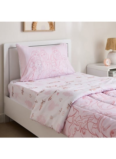 Buy Princess Pretty Faces 2-Pieces Single Comforter Set 220 x 135 cm in UAE