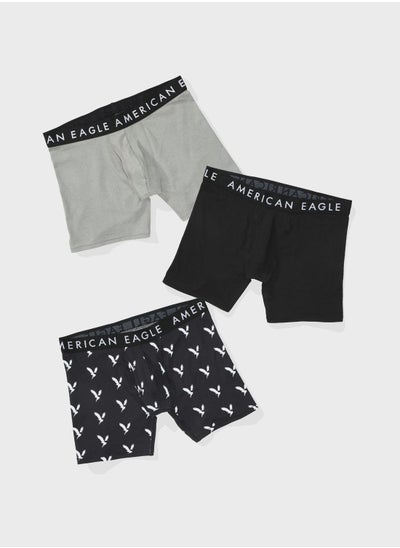 Buy 3 Pack Logo Band Trunks in Saudi Arabia