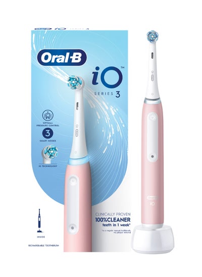 Buy iO3 Series 3 Rechargeable Electric Toothbrush, 3 Smart Modes. Io Technology, Artificial Intelligence, Optimal Pressure Control in UAE