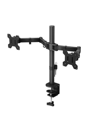 Buy Monitor Mount Stand Dual LCD LED Monitor Arm for Desk, Heavy Duty Gaming Monitor Stand Fully Adjustable Arms Hold 2 Screens up to 30 inches in UAE