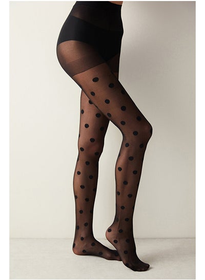 Buy Big Dots Black Pantyhose in Egypt