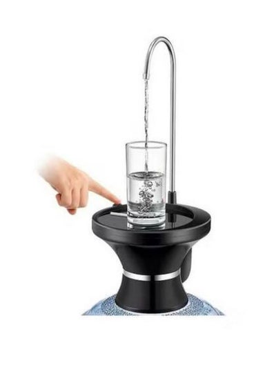 Buy Electric Drinking Water Bottle Pump Black/Silver in Saudi Arabia