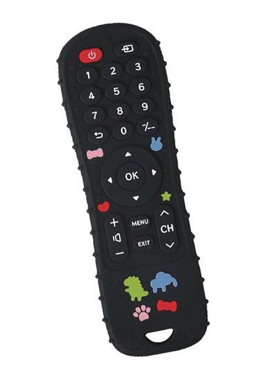 Buy Baby Silicone Remote Control Teether, Black in Saudi Arabia