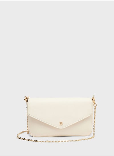 Buy Chain Detail Flap Over Crossbody in Saudi Arabia