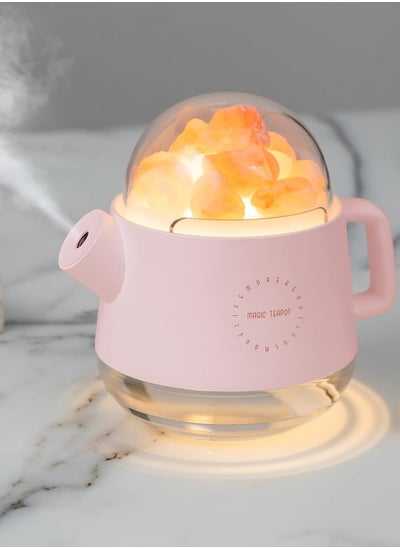 Buy Crystal Salt Stone Humidifier 360mL Kettle Shape & Oil Diffuser Cool Mist in Saudi Arabia