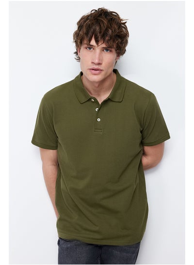 اشتري Khaki Slim Fit Polo Neck Short Sleeve Polo Neck T-shirt TMNSS20PO0009 في مصر