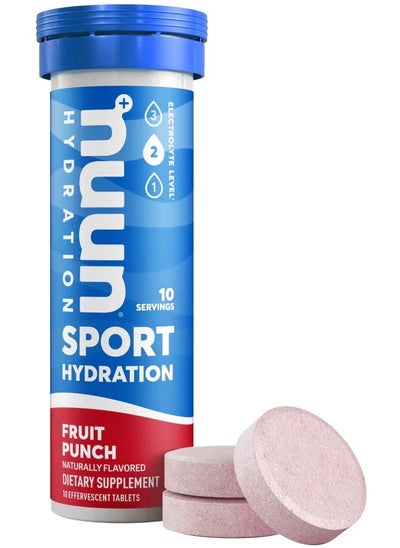 اشتري Nuun Active: Fruit Punch Electrolyte Enhanced Drink Tablets, 10S في الامارات