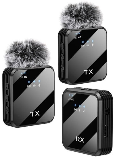 Buy Wireless Microphone Tiktok Live Mobile Video Recording 2.4G Noise Reduction Mini Microphone Live Video Recording Vlog Interview Online Classroom in Saudi Arabia