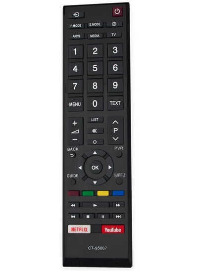 اشتري New Replacement Remote Control, Remote Control Fit, Universal Remote Control Compatible with Toshiba LED LCD TV 32L5995 32L5997 43L5995 43L5997 43L5965 49L5965 49L5995 في الامارات