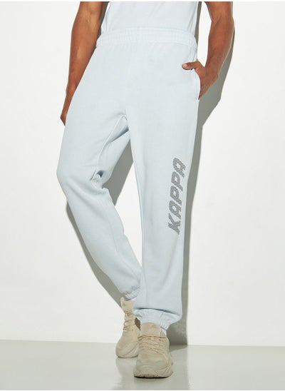 Buy Kappa Logo Detail Joggers with Elasticated Waistband and Pockets in Saudi Arabia