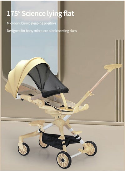 Buy Baby Travel Stroller Foldable Infant Stroller Stroller for Babies with 360°Swivel Seat in UAE