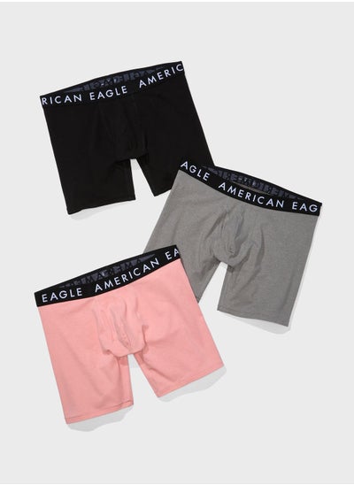 Buy 3 Pack Logo Band Trunks in UAE