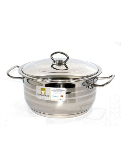 Buy Stainless steel bowl with silver lid in Saudi Arabia