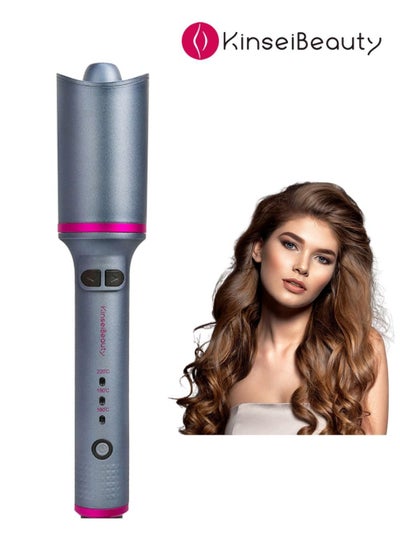 اشتري -ION Auto Hair Curler Rotating Hair Waver  Rose red في الامارات