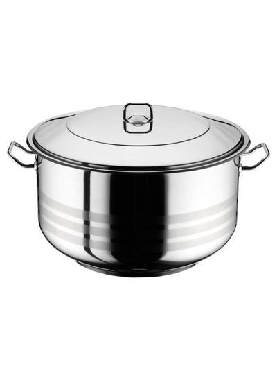 Buy Stainless Steel Cooking Pot Gastro 50CM - 54L in UAE