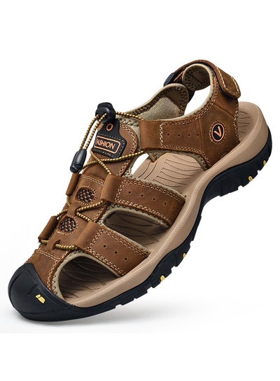 Buy Beach shoes, hollow breathable sandals, outdoor non-slip toe caps in UAE