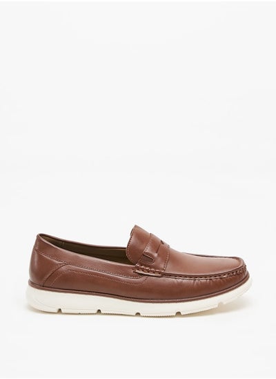 Buy Men's Solid Slip-On Loafers in UAE