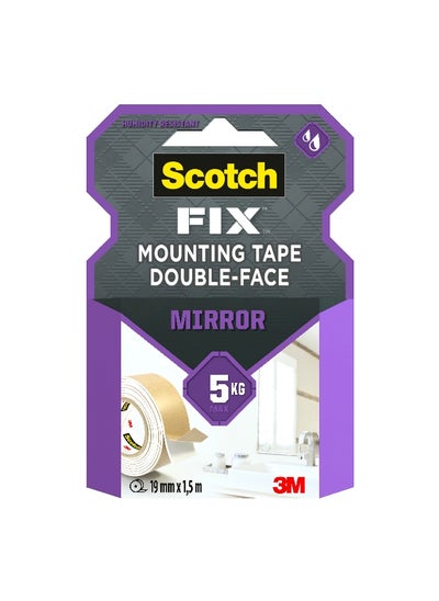 Buy Scotch Fix High Quality Double-Face Mounting Tape Beige 19 mm x 1.5 m UU011496278 in Saudi Arabia