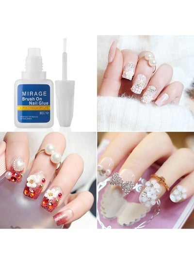 Buy Fast Drying Nail Glue for False Nails Glitter with Brush False Nail Tips Glue in Egypt