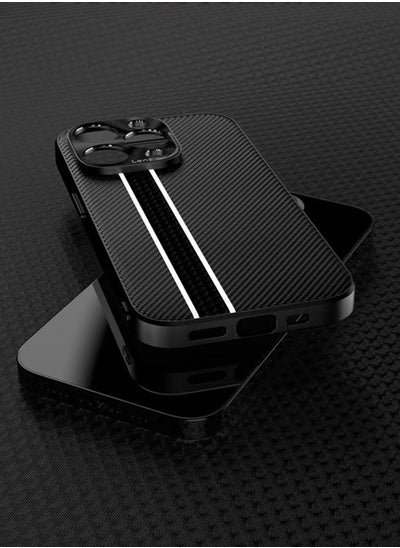 Buy Fine Black Striped Luminous iphone Case for iPhone 15 Pro Max in UAE